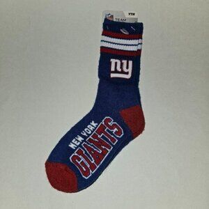 New York Giants Socks Football NFL Team Apparel Size Youth Blue Red White